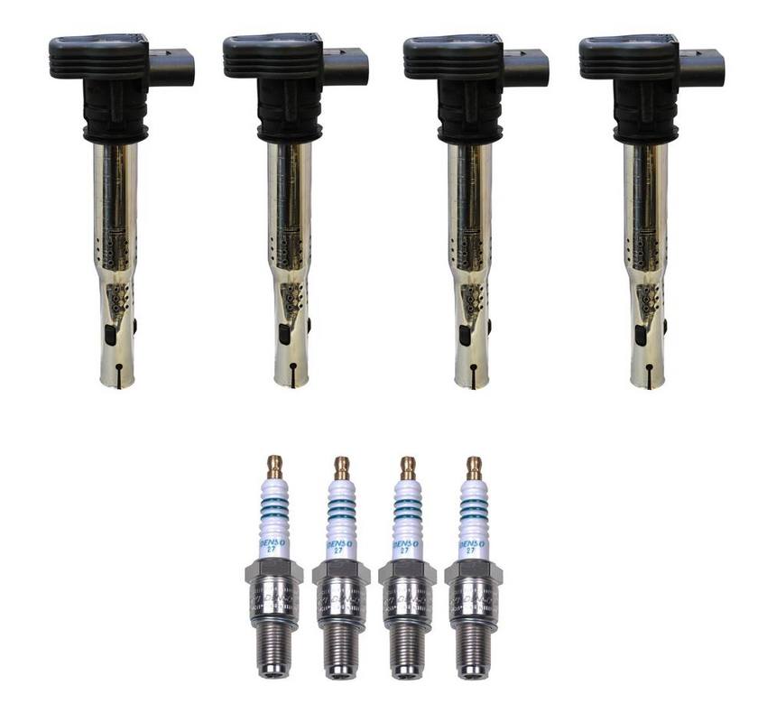 Audi BMW Ignition Coil Kit - (4 Pieces) - 07K905715F - Denso